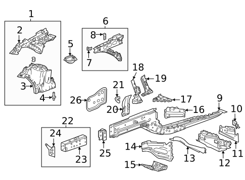 Structural Components & Rails for 2021 Cadillac CT4 #0