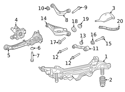 Rear Suspension for 2012 Lincoln MKZ #1