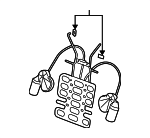 8E0881891B - Body: Seat Lumbar Support Cushion for Audi: A4, A4 Quattro, A6, A6 Quattro, Q7, S4, S6 Image