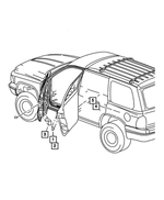 5056072AA - Labels All Vehicle Locations: Child Protection Lock Label for Mopar Image