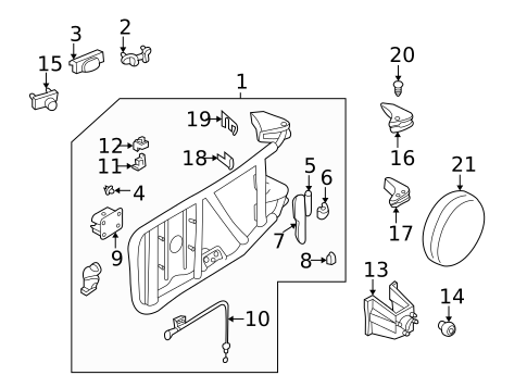 Carrier & Components for 1996 Nissan Pathfinder #0