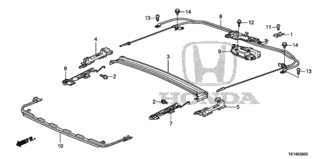 Sliding Roof Components for 2012 Honda Accord #0