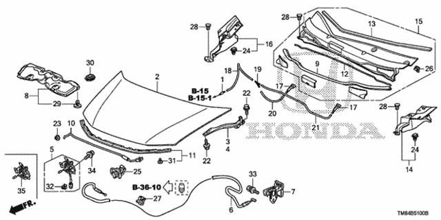 Engine Hood for 2011 Honda Insight #0