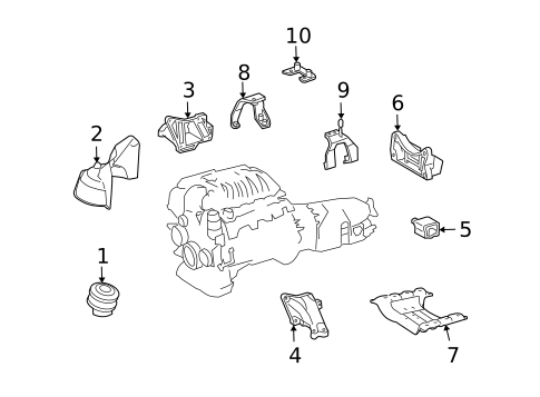 Engine & Trans Mounting for 2011 Mercedes-Benz S 65 AMG&reg; #0