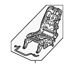 81126TK8A01 - Body: Seat Frame for Honda: Odyssey Image