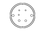 51149479252 - Body: Emblem Retainer Plate for BMW Image