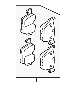 J9C33358 - : Brake Pads for Jaguar: E-Pace Image