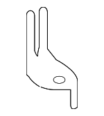 J9C5083 - Brakes: ABS Sensor Upper Bracket for Jaguar Image