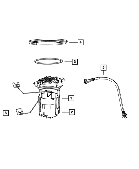 Fuel Pump and Sending Unit for 2009 Dodge Journey #0