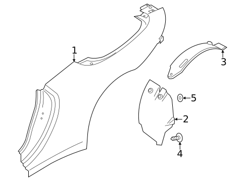 Quarter Panel & Components for 2023 Porsche 911 #0