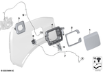51177355662 - Bodywork: Button for Emergency Operation for BMW Image