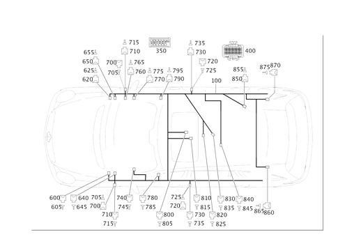 Frame Floor Unit Main Cable Harness for 2006 Mercedes-Benz R500 #0