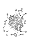 6505293AA - 3.7L Gas; Engine: Double Ended Stud, Mounting for Mopar Image
