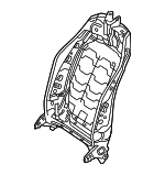 910111628 - Body: Seat Back Frame for Mercedes-Benz Image