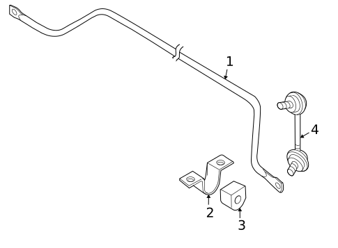 Stabilizer Bar & Components for 2009 Nissan Altima #1