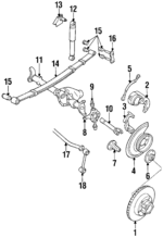 J8122495 - Suspension: Upper Control Arm for Jeep: Cherokee, CJ7, Comanche, Grand Wagoneer, J10, J20, Scrambler, Wagoneer Image