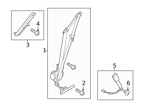 Front Seat Belts for 2014 Lincoln MKZ #0