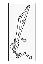 DP5Z54611B08AX - : Seat Belt Assembly for Ford: Fusion | Lincoln: MKZ Image