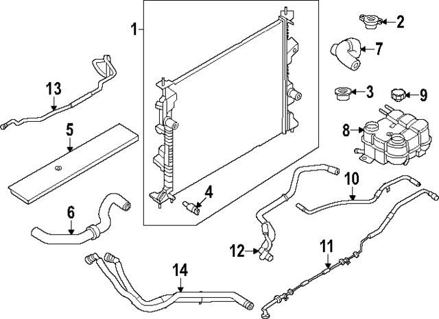 PZ1Z8075J - : Overflow Hose for Lincoln: Nautilus Image