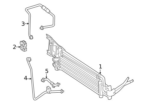 Trans Oil Cooler for 2012 Mercedes-Benz E 350 #0