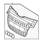 8J0853651A1QP - Body: Grille for Audi: TT, TT Quattro, TTS Quattro Image