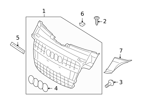 Grille & Components for 2010 Audi TT Quattro #0