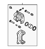 26292SC022 - Brakes: Caliper for Subaru: Crosstrek, Forester, Impreza, Legacy, Outback, XV Crosstrek Image