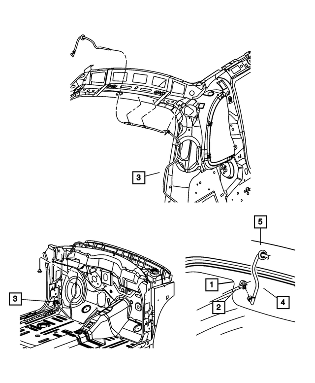 5288702AB - Electrical: Rear Washer Hose for Mopar Image