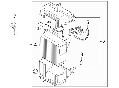 HVAC Case for 2002 Mitsubishi Montero Sport #0