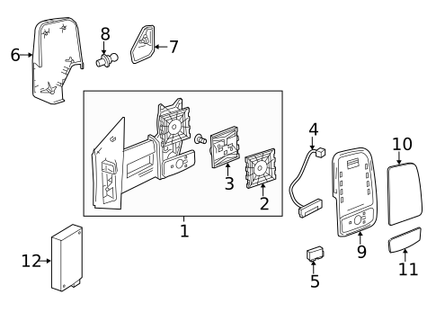 Outside Mirrors for 2018 Mercedes-Benz Sprinter 3500 #0