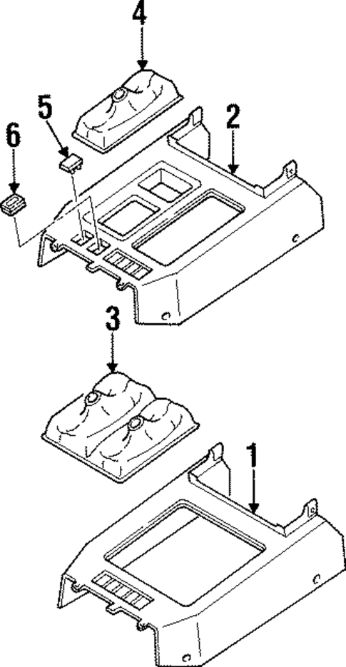 Front Console for 1992 Isuzu Trooper #0