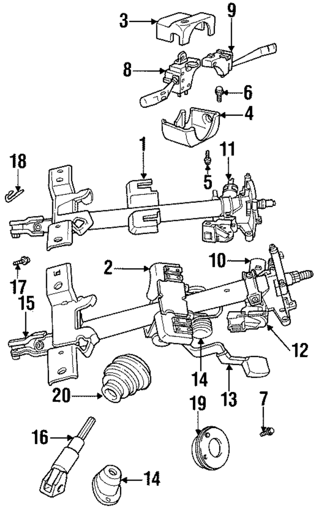 4690495AB - Steering: Column Assembly for Mopar Image