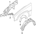 UB4056311A - : Splash Shield for Mazda: B2000, B2200, B2600 Image