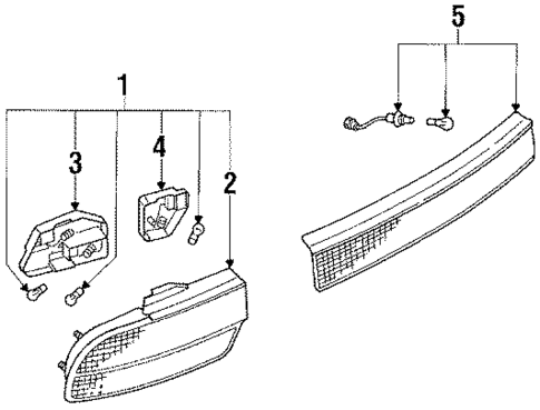 Combination Lamps for 1991 Nissan 240SX #0