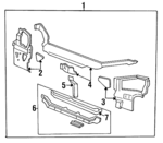 1993-1997 Honda - Lower Tie Bar Plate