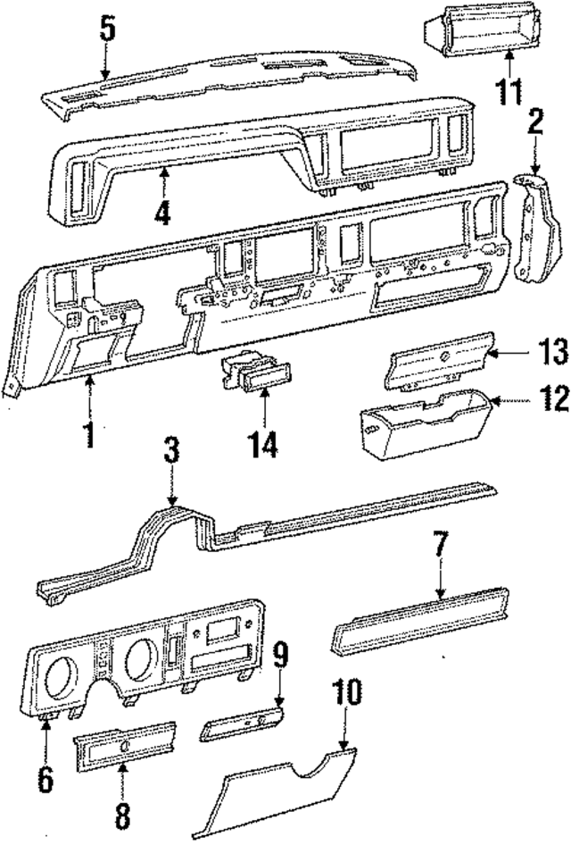 E8TZ10044A90A - Body: Upper Cover for Ford: Bronco II, Ranger Image