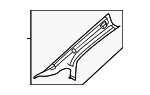 29669047008AA8 - : Windshield Pillar Trim for Mercedes-Benz Image