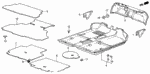 72820SB3652ZA - : Floor Mat *NH83L* for Honda Image