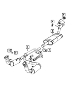 52124079AA - Exhaust: Exhaust Bracket And Isolator for Mopar Image
