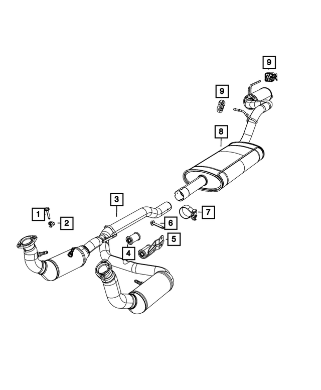 52124079AA - Exhaust: Exhaust Bracket And Isolator for Mopar Image image
