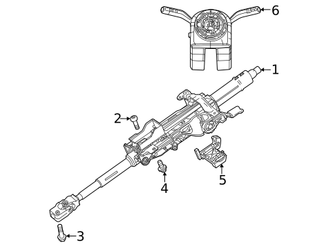 Steering Column Assembly for 2021 Mercedes-Benz GLA35 AMG #0