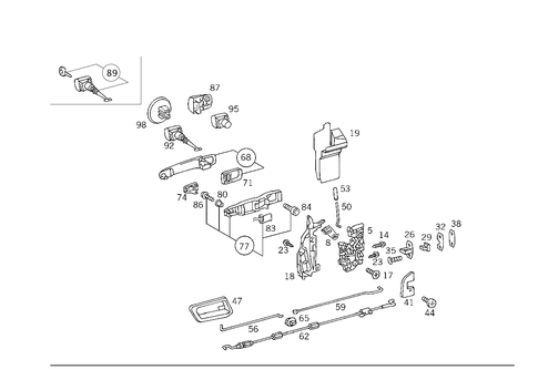 Locking System for 2000 Mercedes-Benz C43 AMG #1