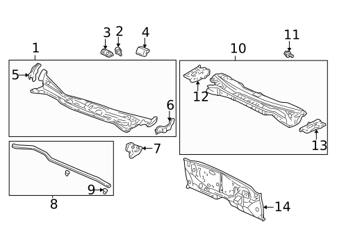 Cowl for 2001 Acura TL #0