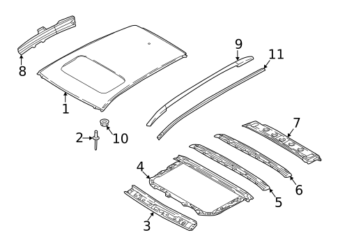 Roof & Components for 2024 INFINITI QX55 #0