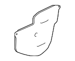 72821TZ5A01 - Body: Water Deflector for Acura Image
