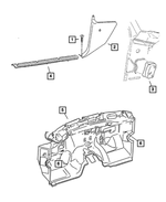 154562 - Interior Trim: Pan Head Screw for Dodge: Ram 1500, Ram 2500, Ram 3500 Image