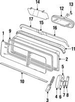 LR042725 - : Windshield for Land-Rover Image