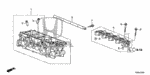 12200RTWA00 - Engine: CYLINDER HEAD for Honda Image