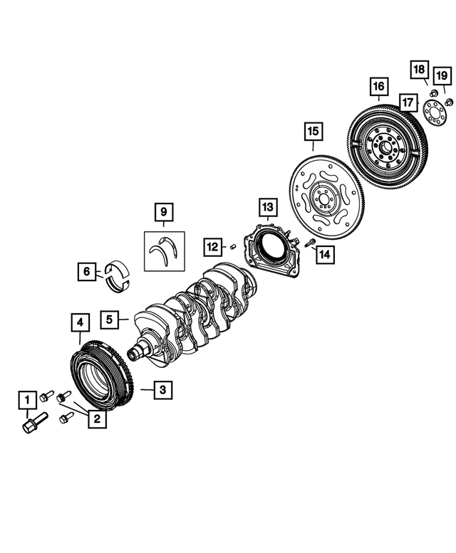 52108937AA - : Flex-Plate Or Flywheel Backing Plate for Mopar Image