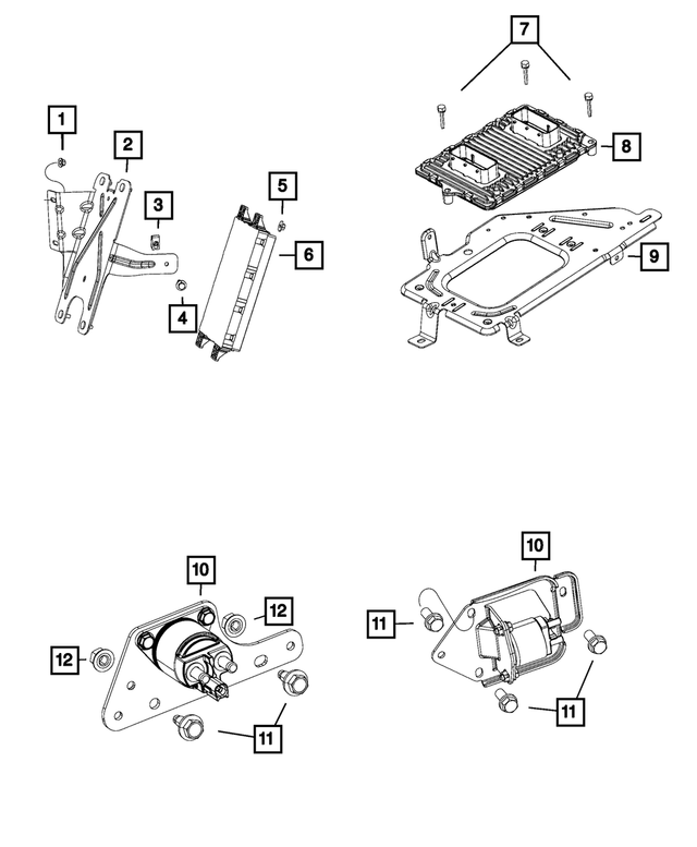 6505190AA - Electrical: Hex Nut And Washer for Mopar Image image